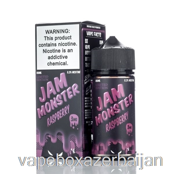 E-Juice Vape Raspberry - Jam Monster - 100mL 3mg